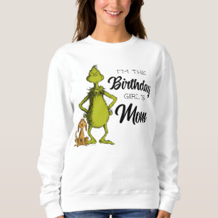 Sweatshirt Maman de la fille d'anniversaire Grinch tableau no