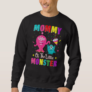 Sweatshirt Maman De La Petite Famille Monster Qui Correspond