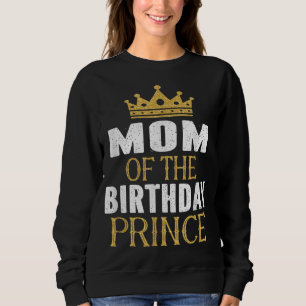 Sweatshirt Maman De L'Anniversaire Prince Boys Anniversaire P
