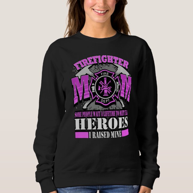 Sweatshirt Maman De Pompier (Devant)