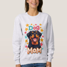 Maman de Rottweiler souriant