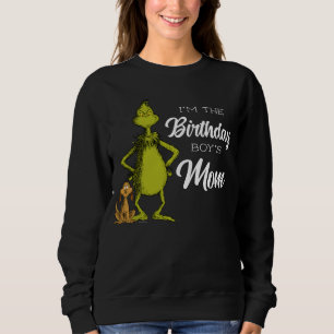 Sweatshirt Maman d'un garçon d'anniversaire Grinch tableau no
