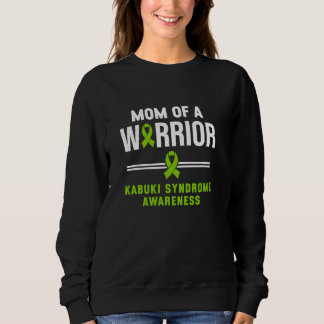 Sweatshirt Maman D'Un Guerrier Kabuki Sensibilisation Au Synd
