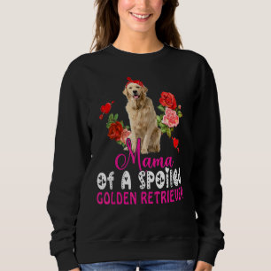 Sweatshirt Maman D'Un Mélangé Réducteur D'Or Maigre Chien Bow