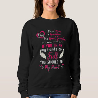 Sweatshirt Maman Grand-maman Grand-maman Mama Nana Vous Devri