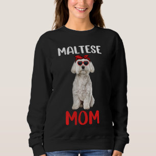 Sweatshirt Maman maltaise Mama Maltaise Propriétaire de chien