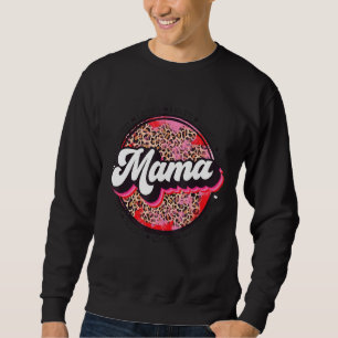 Sweatshirt Maman maman maman a aimé Vintage léopard garçons f