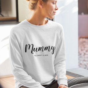 Sweatshirt Maman Modern Mum Kids nomme la fête des mères