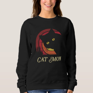 Sweatshirt Maman Rétro Meilleure Maman de Chat de Tous les Te