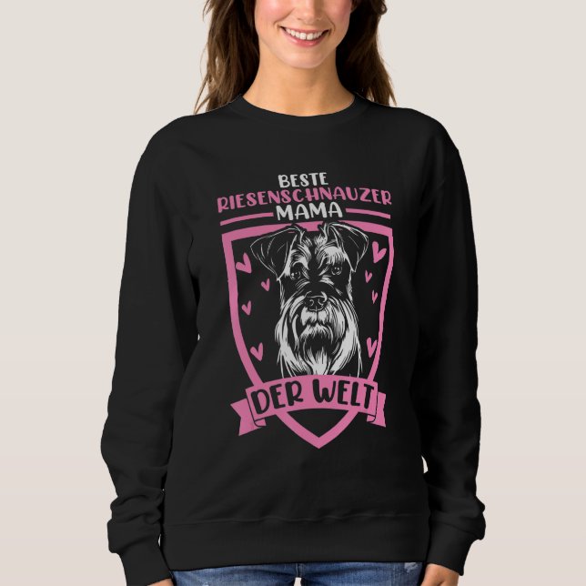 Sweatshirt Maman Schnauzer géant (Devant)