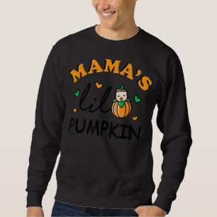 Sweatshirt Mamas Lil Citrouille Halloween Famille Corresponda