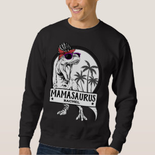 Sweatshirt Mamasaurus Mom T rex Dino Funny Nom personnalisé