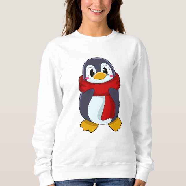 Sweatshirt Manchot avec écharpe (Devant)