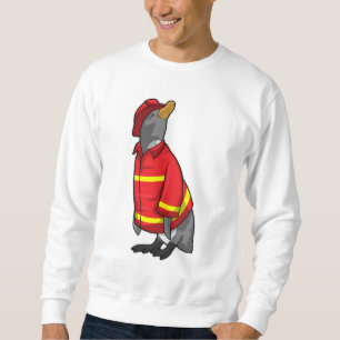 Sweatshirt Manchot pompier avec casque