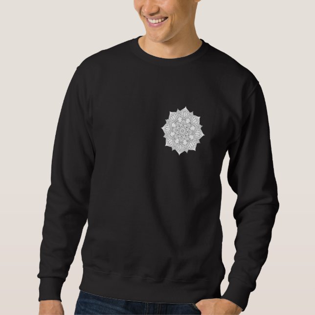 Sweatshirt Mandala de fleurs (Devant)
