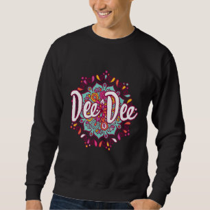 Sweatshirt Mandala Dee Dee Femmes Grand-mère Noël Anniversair