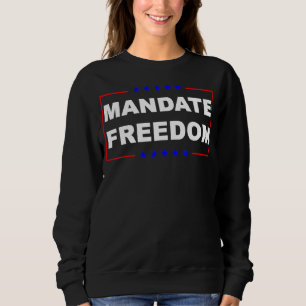 Sweatshirt Mandat Freedom American Flag Support Médicale Fr