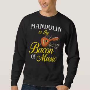 Sweatshirt Mandolin Instrument Music Player Débutant Leçon