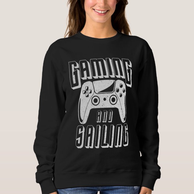 Sweatshirt Manette de jeu vidéo de navigation et de jeu (Devant)