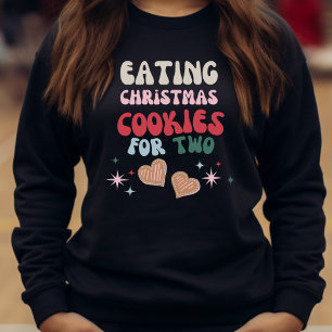 Sweatshirt Manger des biscuits de Noël pour deux
