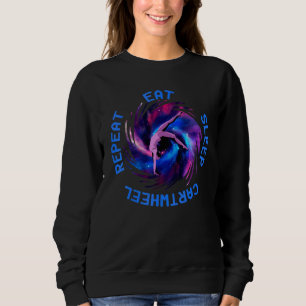 Sweatshirt Manger Dormir Roue Répéter Galaxie Voie Lactée Mai