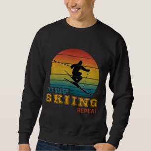 Sweatshirt Manger Dormir Ski Répéter 