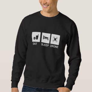 Sweatshirt Mangez un drone de sommeil