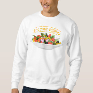 Sweatshirt Mangez vos Légumes Citer salade fraîche mélange bo