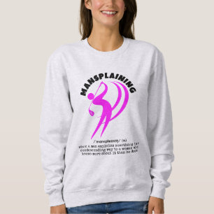 Sweatshirt MANSPLAINING Golf féminin drôle