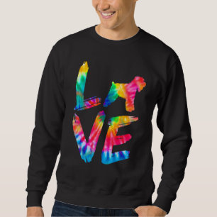 Sweatshirt Manteau doux Roue Terrier Tie Dye Log Chien Maman 