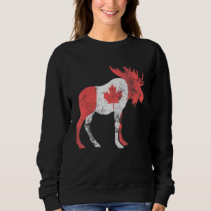 Sweatshirt Maple Leaf Animal Drapeau canadien Hommes Femmes