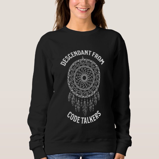 Sweatshirt Marcheurs de code autochtones autochtones (Devant)