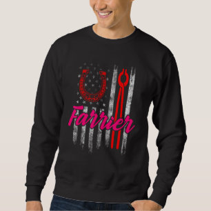 Sweatshirt Maréchal Ferrage Sabot Parage Ferrure Équine 74