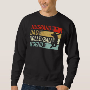 Sweatshirt Mari Papa Volleyball Légende Père Vintage Da