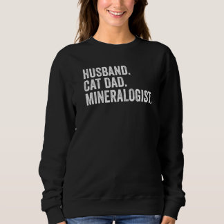 Sweatshirt Mari Père de chat Minéralogiste Géologue