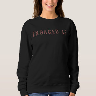 Sweatshirt Mariée engagée AF Rose Mignonne Demoiselle d'honne