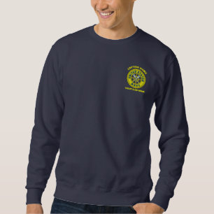 Sweatshirt marine bleue Ancre nautique capitaine de bateau pa