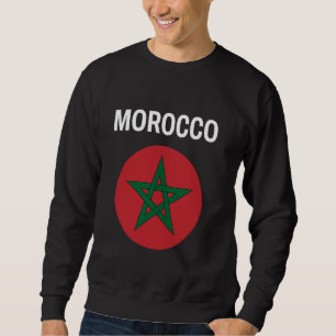Sweatshirt Maroc Drapeau moderne