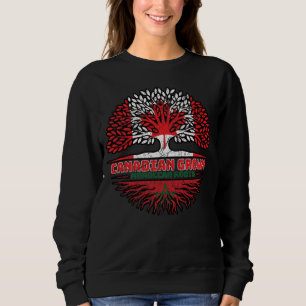 Sweatshirt Maroc Marocain Canadien Drapeau des racines de l'a
