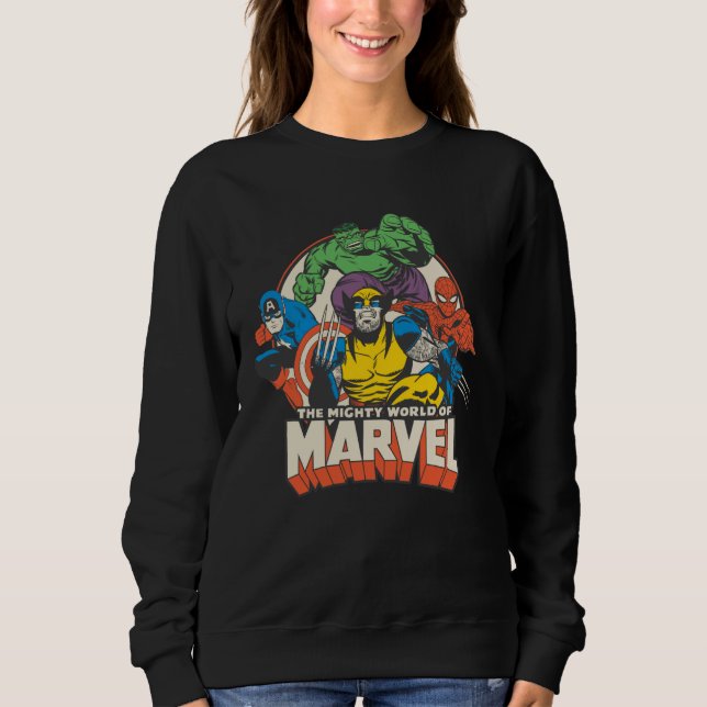 Sweatshirt Marvel Comics The Mighty World of Marvel Classique (Devant)