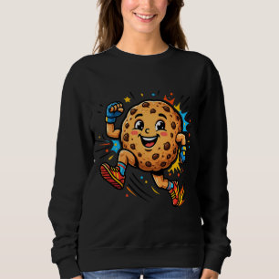 Sweatshirt Masque de bande dessinée de cookie aux pépites de 