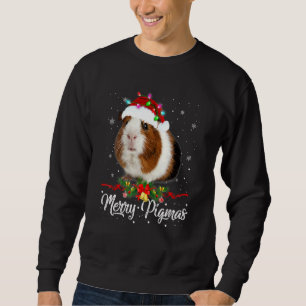Sweatshirt Masque de visage Joyeux Pigmas Cochons d'Inde Noël