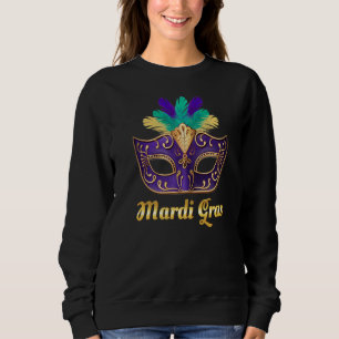 Sweatshirt Masque Mardi Gras Party Illustration Graphisme