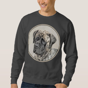 Sweatshirt Mastiff anglais (Brindle) Peinture - Chien Art