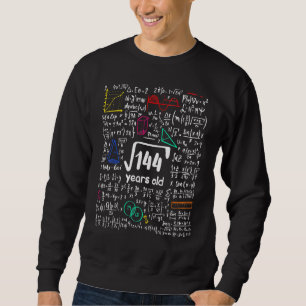Sweatshirt Math Carré Racine De 144 12 Anniversaire Douzième