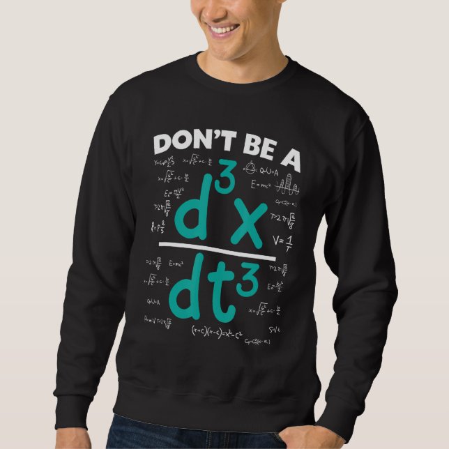 Sweatshirt Math Dit Équation Math Plaisanterie (Devant)