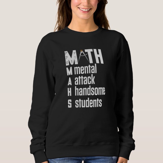 Sweatshirt Math Sujet De Maths De Beau Étudiant Drôle Math (Devant)