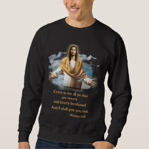 Sweatshirt Matthieu Bible verset 11:28