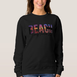 Sweatshirt Maui Palm Trees Beach Hawaiian Vacances Famille