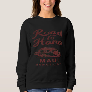Sweatshirt MAUI Road to Hana Hawaii Surf Van Hawaiian Premium